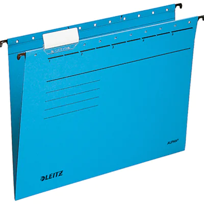 Leitz Hängemappe ALPHA® DIN A4 275g/m² Pendareckarton, recycelt blau 25 St./Pack.