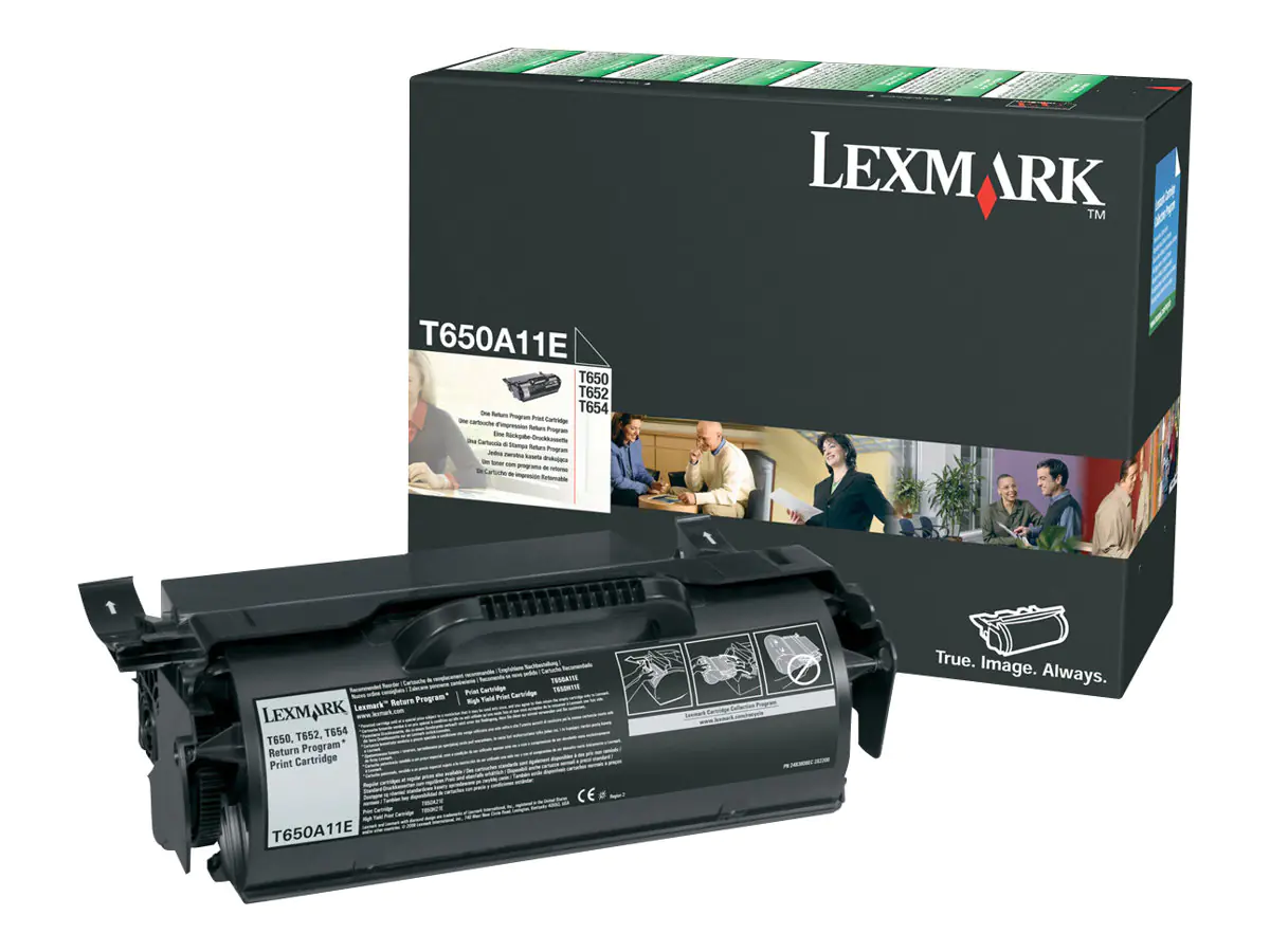 Lexmark Schwarz - original - Tonerpatrone LCCP T650A11E