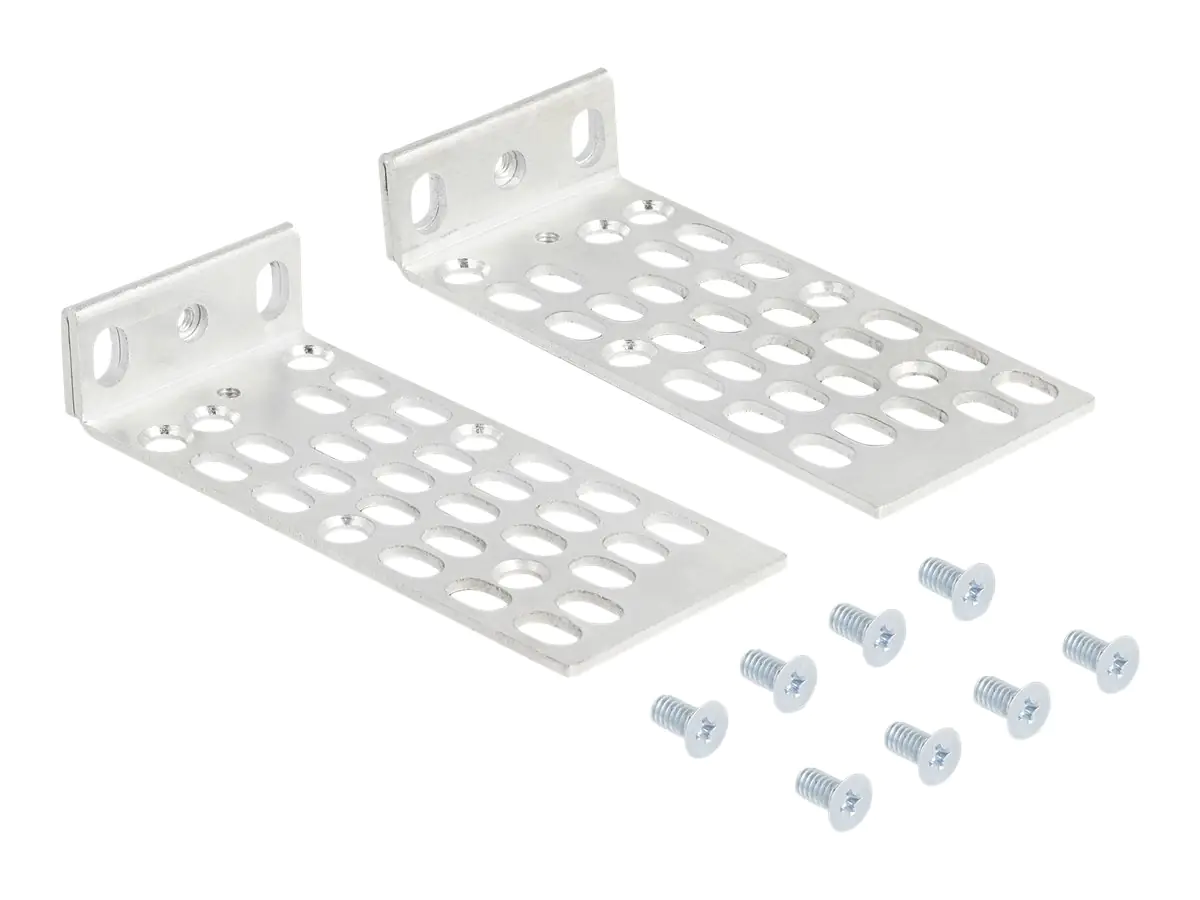 Delock Rackmontagesatz - Universal, 2 Teile - 1U - 25.4/48.3 cm (10"/19") 66236
