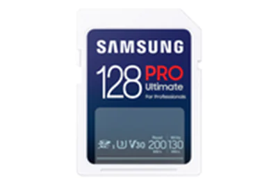Samsung PRO Ultimate MB-SY128S - Flash-Speicherkarte - 128 GB - Video Class V30 / UHS-I U3 - SDXC UHS-I - weiß