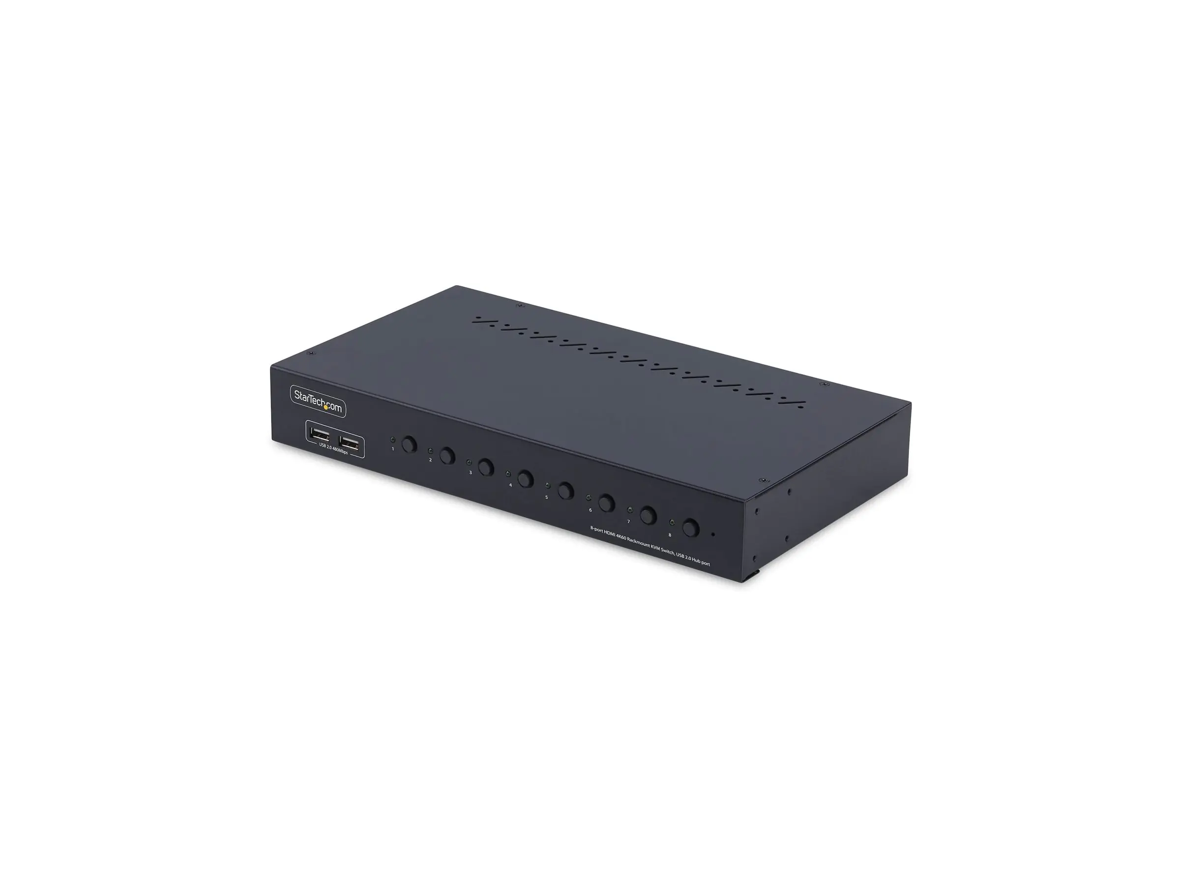 StarTech.com 8-Port HDMI KVM Switch w/1U Rack Mount Kit, 4K 60Hz