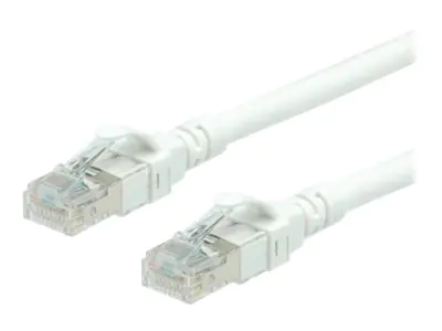 Roline - Patch-Kabel - RJ-45 (M) bis RJ-45 (M) - 3 m - SFTP, PiMF - CAT 6 - halogenfrei, geformt, verseilt - weiß
