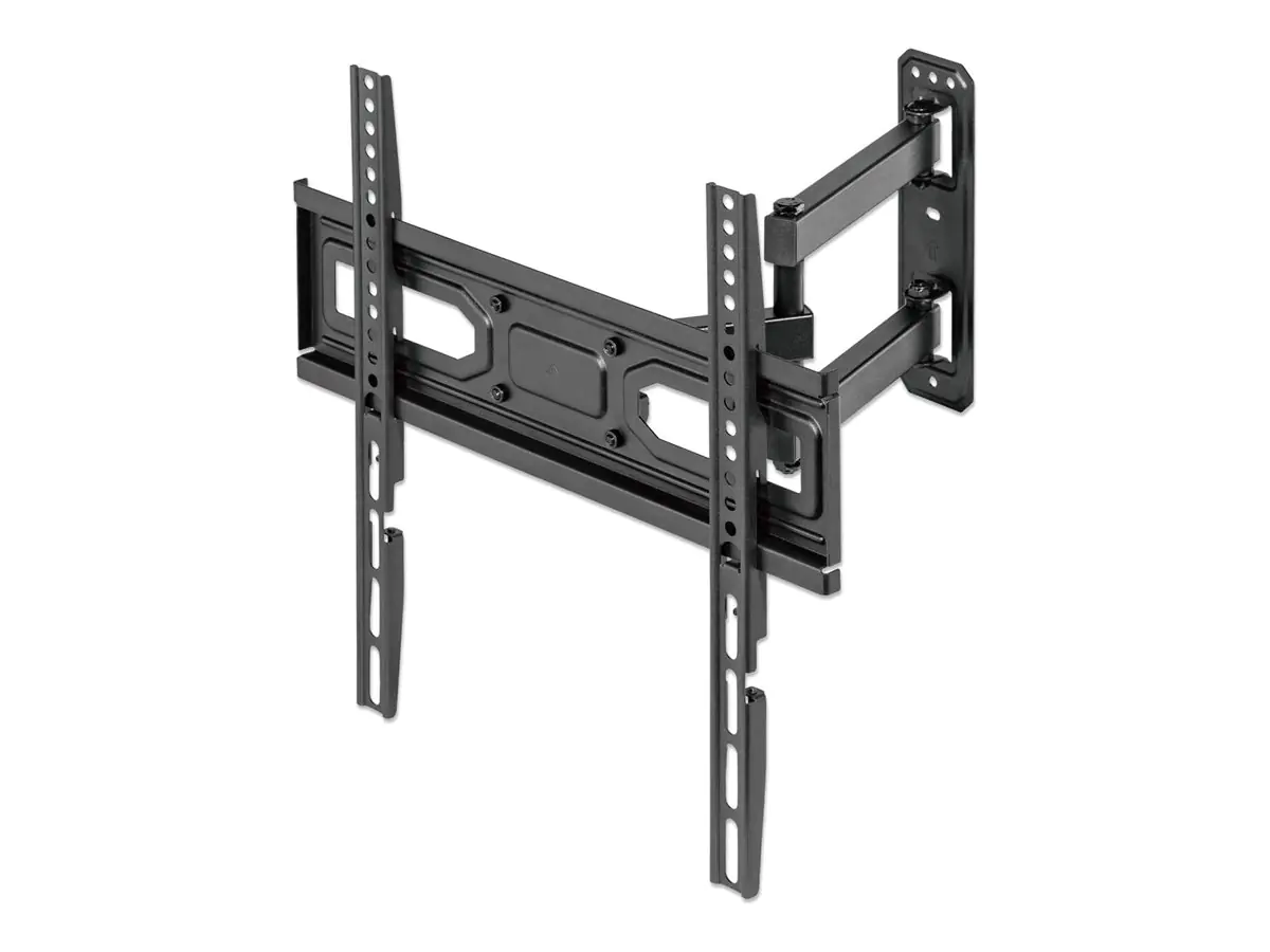 Manhattan - Befestigungskit (Wandmontage) - Voll beweglich - für Flachbildschirm - stabiler Stahl - Schwarz - Bildschirmgröße: 81.3-139.7 cm (32"-55")