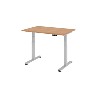 Hammerbacher Schreibtisch VXDSM12/N/S 120x80cm nußbaum