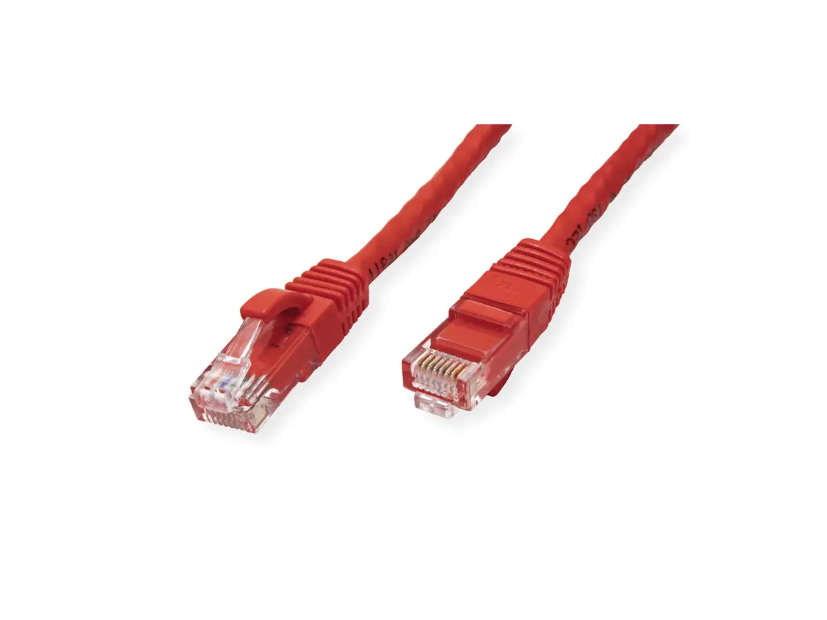 VALUE - Patch-Kabel - RJ-45 (M) bis RJ-45 (M) - 1.5 m - UTP - CAT 6a - geformt - Rot, RAL 3000