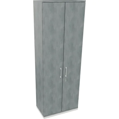 Flügeltürenschrank 6OH B800xT442xH2221 ws/Beton