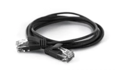 WANTEC 7310 - 0,2 m - Cat6a - U/UTP (UTP) - RJ-45 - RJ-45 - Schwarz