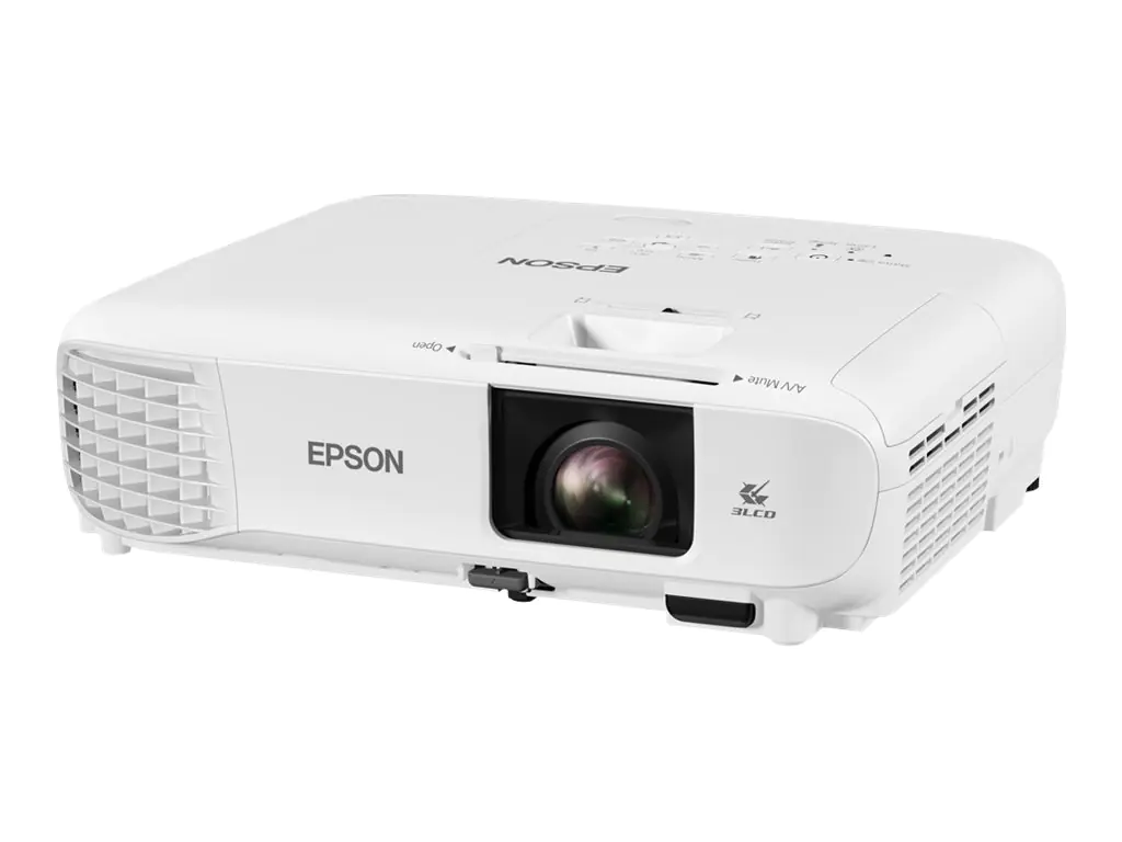 Epson EB-W49 - 3-LCD-Projektor - tragbar - 3800 lm (weiß) - 3800 lm (Farbe) - WXGA (1280 x 800) - 16:10 - LAN - weiß