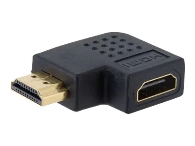 TECHly - HDMI-Adapter - HDMI männlich zu 19 pin mini HDMI Type C weiblich gewinkelt - Schwarz