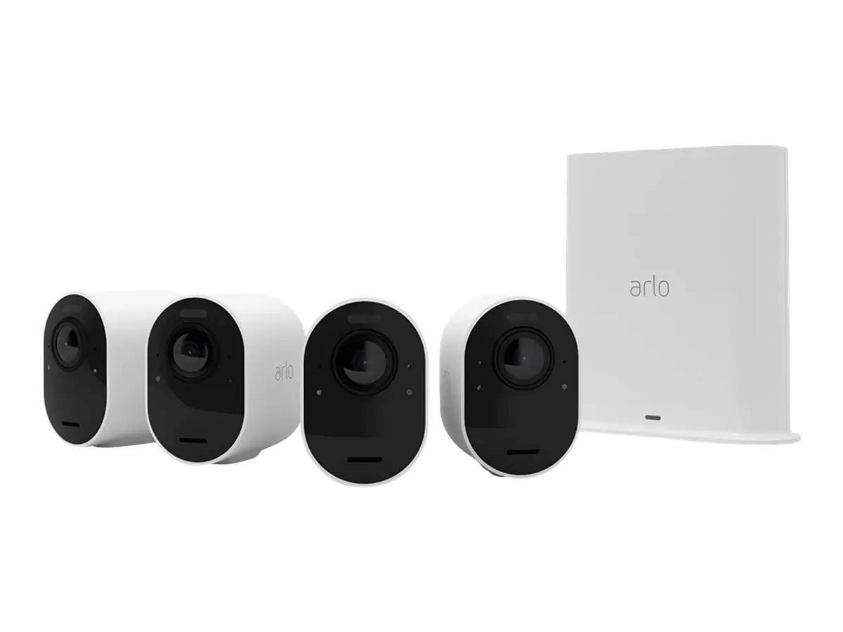 Arlo Ultra 2 Security System - Gateway + Kamera(s) - batteriebetrieben, Wechselstrom betrieben - 4 Kamera(s)