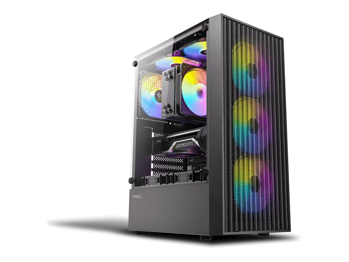 Antec AX27 RGB Elite Mid Tower Gaming Bl - Midi/Minitower