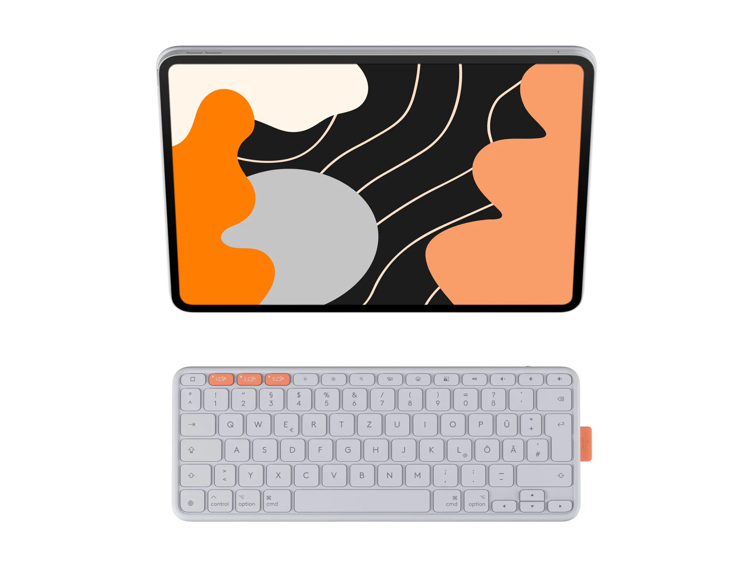 Logitech Flip Folio - Tastatur und Foliohülle - full size - kabellos - Bluetooth 5.1 LE - QWERTZ