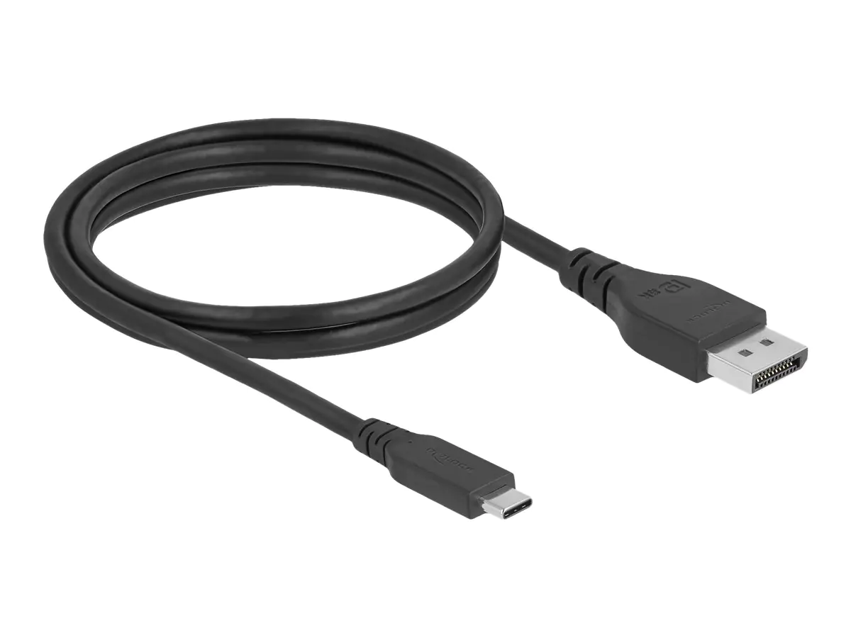 Delock - Adapterkabel - 24 pin USB-C (M) zu DisplayPort (M) - DisplayPort 1.4 - 1 m - 8K Unterstützung - Schwarz