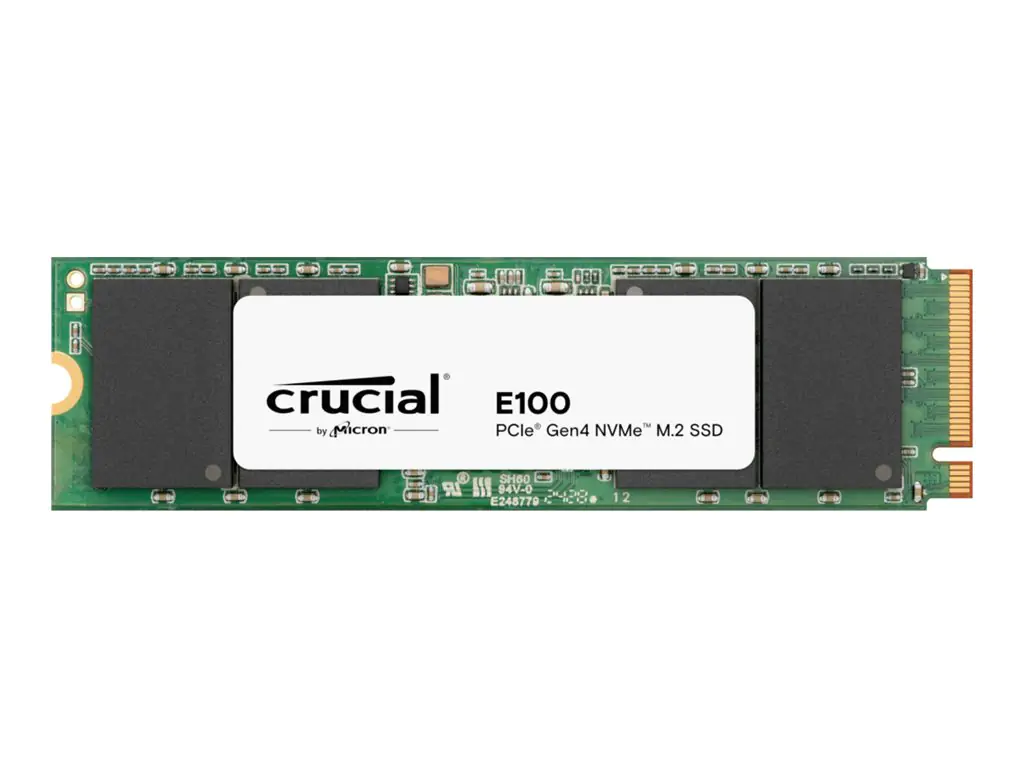 Micron Crucial E100 - SSD - 2 TB - intern - M.2 2280 - PCIe 4.0 x4 (NVMe) CT2000E100SSD8-T