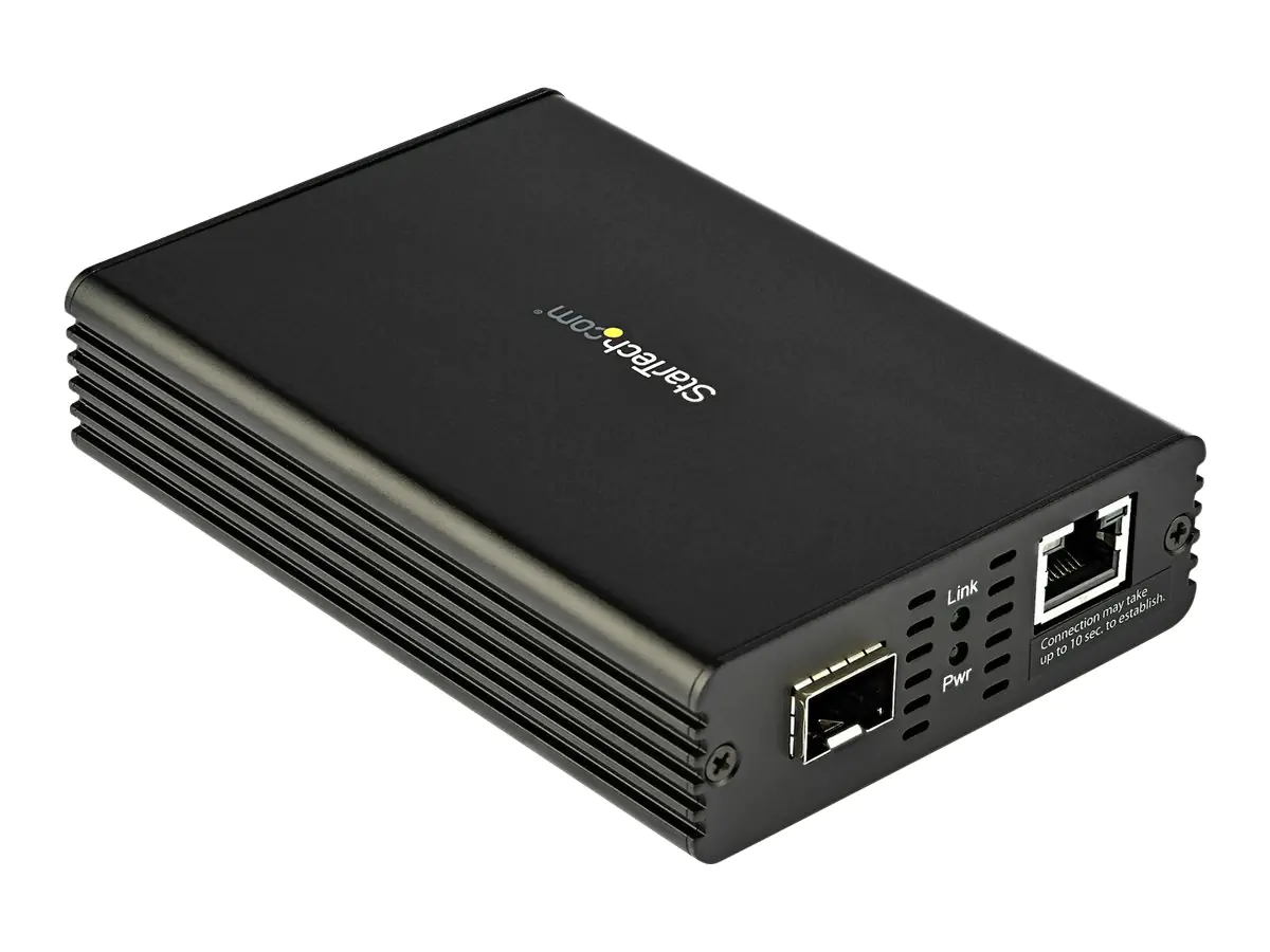 StarTech.com 10 Gb LWL / Glasfaser Medienkonverter mit offenem SFP+ Steckplatz