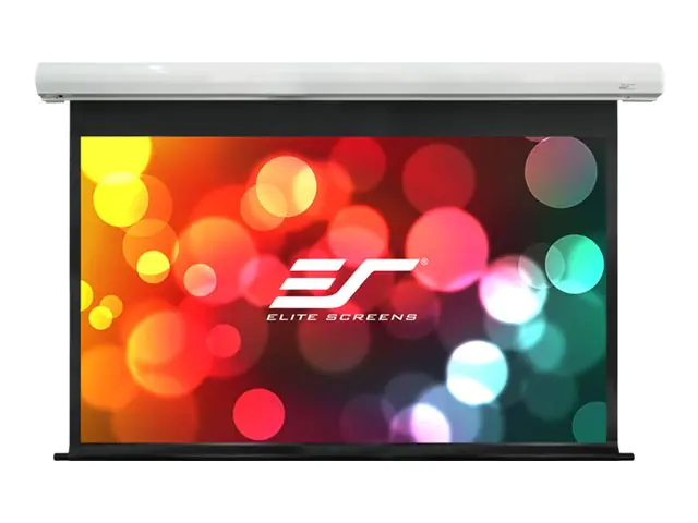 Elite Screens Saker Series - Leinwand - Deckenmontage möglich, geeignet für Wandmontage - motorisiert - 230 V - 305 cm (120") - 16:10 - MaxWhite FG - weiß