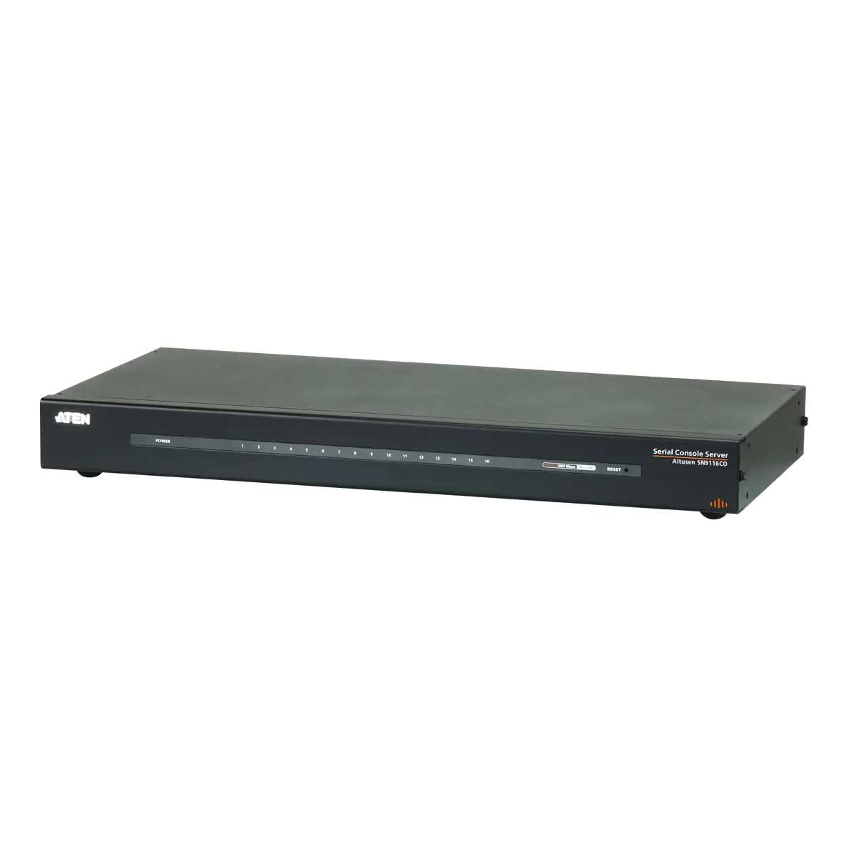 ATEN SN9116CO-AXA-G, Schwarz, RJ-45, C14-Koppler, 217,6 x 437,2 x 44 mm, 3,16 kg, AC SN9116CO-AX-G
