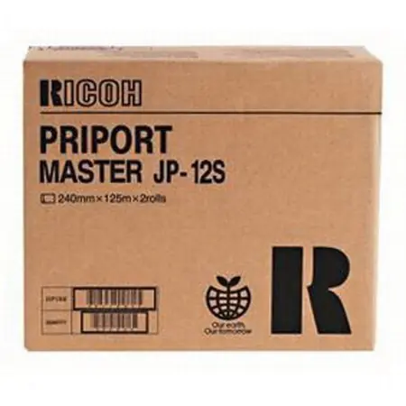 Ricoh JP12S - A4 (210 x 297 mm) Drucker-Master-Rolle (Packung mit 2) - für Priport JP1210, JP1215