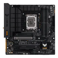 ASUS TUF GAMING B760M-PLUS WIFI D4 - Motherboard - micro ATX - LGA1700-Sockel - B760 Chipsatz - USB 3.2 Gen 1, USB 3.2 Gen 2, USB-C 3.2 Gen 2x2 - 2.5 Gigabit LAN, Wi-Fi 6, Bluetooth - Onboard-Grafik (CPU erforderlich) - HD Audio (8-Kanal)