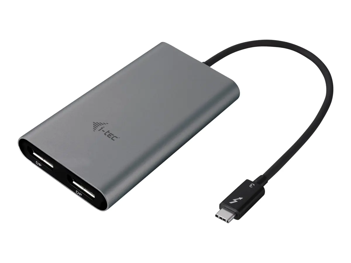 i-Tec Dual Display Port Video Adapter - Externer Videoadapter - Thunderbolt 3 - 2 x DisplayPort