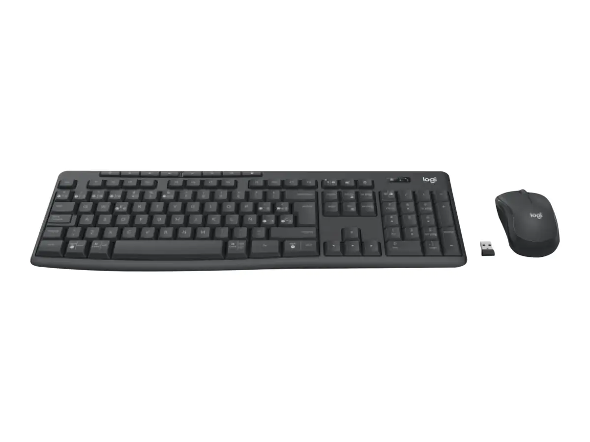 Logitech MK370 Combo for Business - Tastatur-und-Maus-Set - kabellos - Bluetooth LE - QWERTY - Spanisch - Graphite