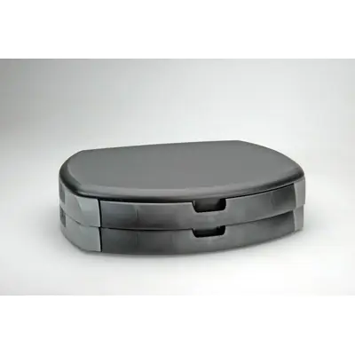 Trend - Aufstellung - für Monitor/Drucker - Holz, Hoch schlagfestes Polystyrol - Grau, Schwarz - Schreibtisch