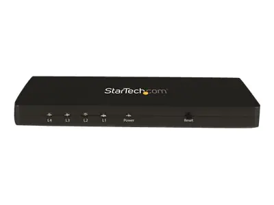 StarTech 4 Port HDMI 4k Video Splitter - 1x4 HDMI Verteiler mit Aluminiumgehäuse - 4k @ 30 Hz - 4 fach Ultra HD 1080p HDMI Switch - Video/Audio-Schalter - 4 x HDMI - Desktop - für P/N: ST121HDBT20L, ST121HDBT20S, ST121HDBTE, SVA5H2NEUA