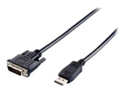 equip - DisplayPort-Kabel - DisplayPort (M) zu DVI-D (M) - 2 m - Daumenschrauben - Schwarz