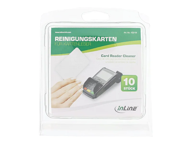 InLine - Reinigungskarten (Packung mit 10)