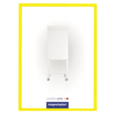 magnetoplan Magnetrahmen Magnetofix 1130302 DIN A4 gelb 5 St./Pack.