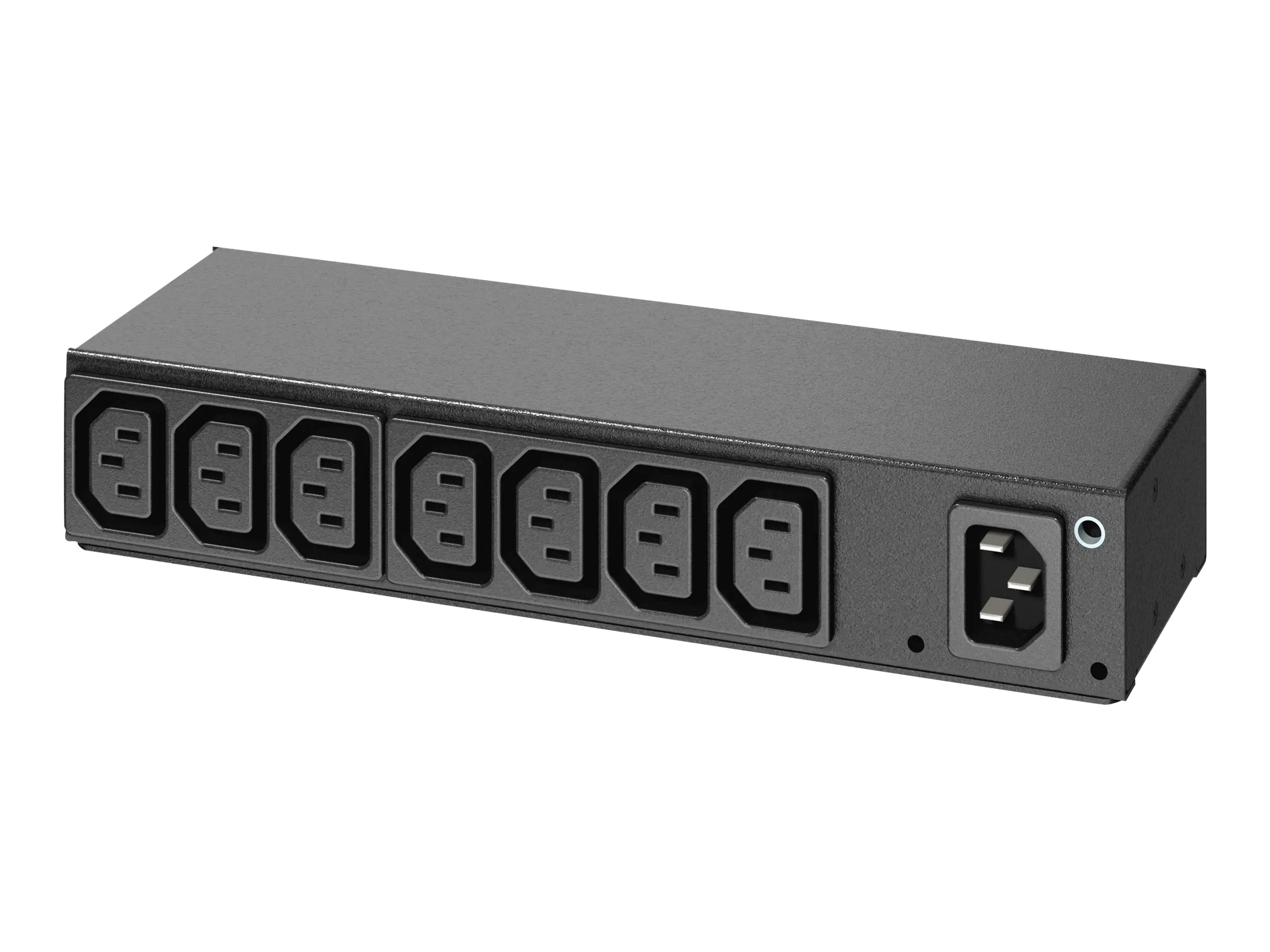 APC Basic Rack PDU AP6015A - Stromverteilungseinheit (Rack - einbaufähig) - AC 100/120/200/208/230/240 V - Eingabe, Eingang IEC 60320 C14 - Ausgangsanschlüsse: 8 (IEC 60320 C13) - 1U - Schwarz - für P/N: SCL400RMJ1U, SCL500RMI1UC, SCL500RMI1UNC, SMTL1000R