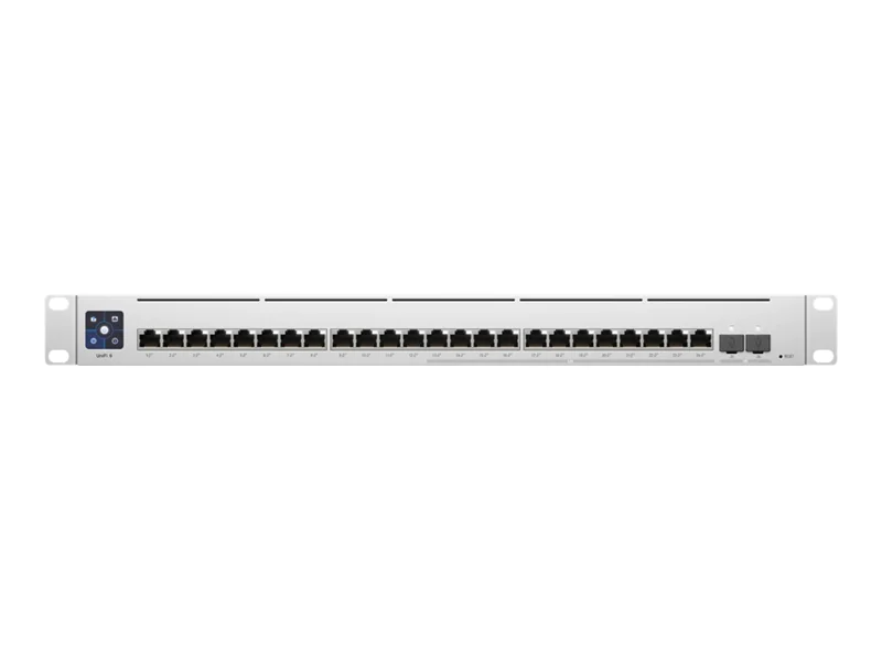 Ubiquiti UniFi Switch USW-Enterprise-24-PoE - Switch - L3 - managed - 12 x 100/1000/2.5G (PoE+) + 12 x 10/100/1000 (PoE+) + 2 x 10 Gigabit SFP+ - an Rack montierbar - PoE+ (400 W)