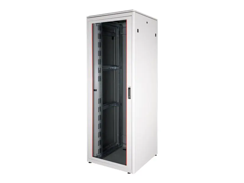Equip Dynamic Flex Line - Schrank Netzwerkschrank - 800x800 mm, with glass door, removable and lockable panels, assembled - freistehend - Hellgrau, RAL 7035 - 47U - 48.3 cm (19") EDF-47-8080-G-HJAA