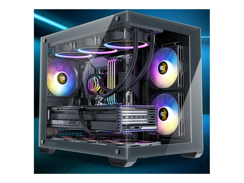 Antec CASE ANTEC CX600M RGB_B 3x 120mm RGB fans included