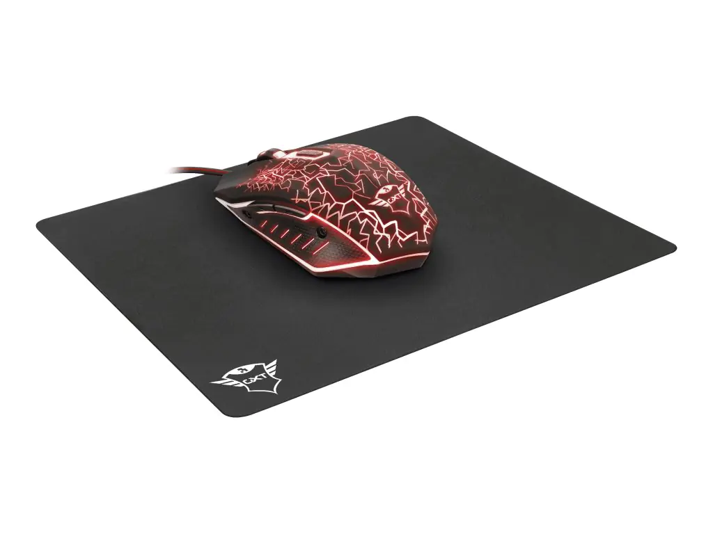 Trust GXT 783 Gaming Mouse & Mouse Pad - Maus - optisch - 6 Tasten - kabelgebunden - USB