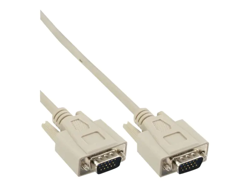 InLine - VGA-Kabel - HD-15 (VGA) (M) zu HD-15 (VGA) (M) - 3 m - beige
