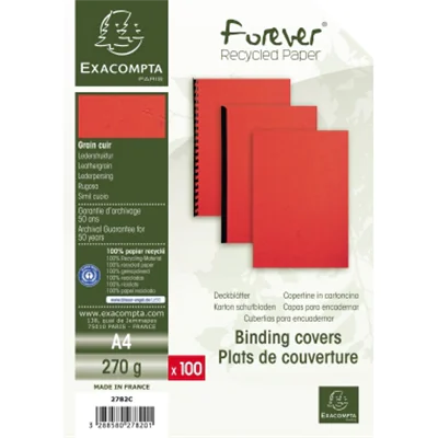 Exacompta Einbanddeckel Evercover 2782C A4 rot 100St.