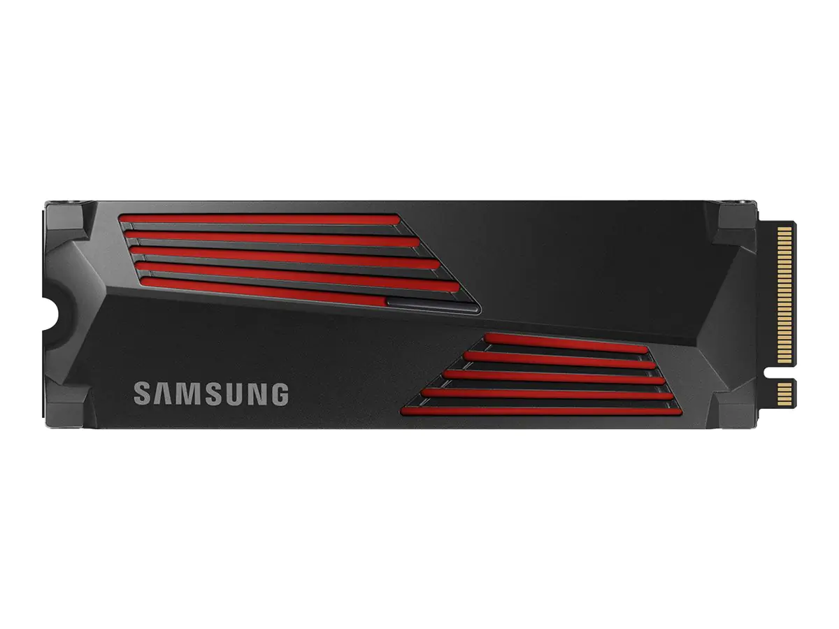 Samsung 990 PRO MZ-V9P2T0CW - SSD - verschlüsselt - 2 TB - intern - M.2 2280 - PCIe 4.0 x4 (NVMe) - 256-Bit-AES - TCG Opal Encryption 2.0 - integrierter Kühlkörper