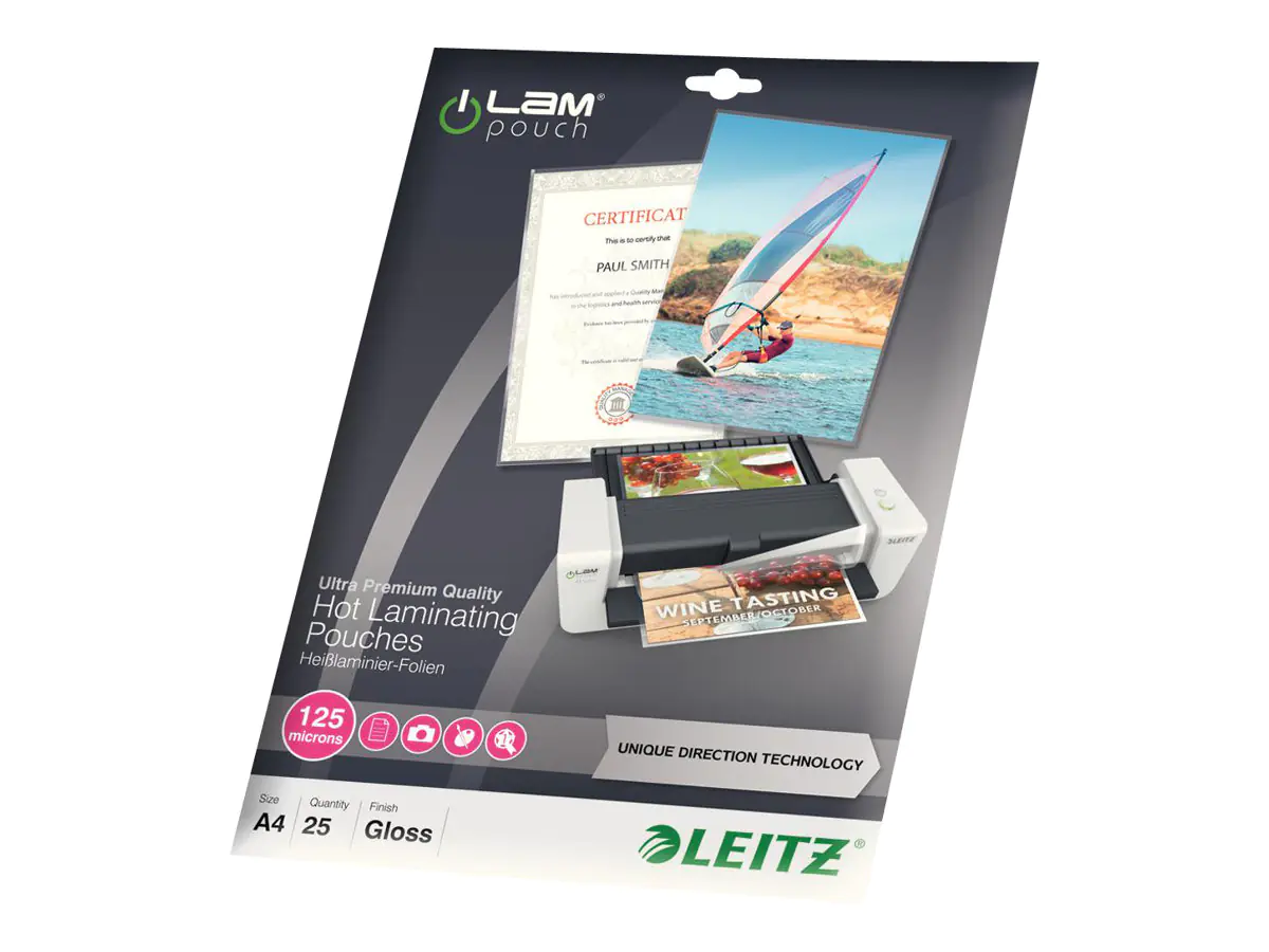 Esselte Leitz Glänzend, kristallklar - A4 (210 x 297 74820000