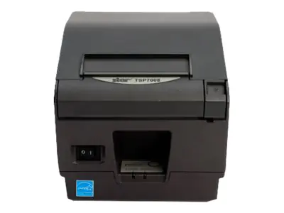 Star TSP743II-24 w/o I/F GRY - Belegdrucker - Thermodirekt - Rolle (8,25 cm) - 406 x 203 dpi - bis zu 250 mm/Sek. - Cutter - Charcoal Grey