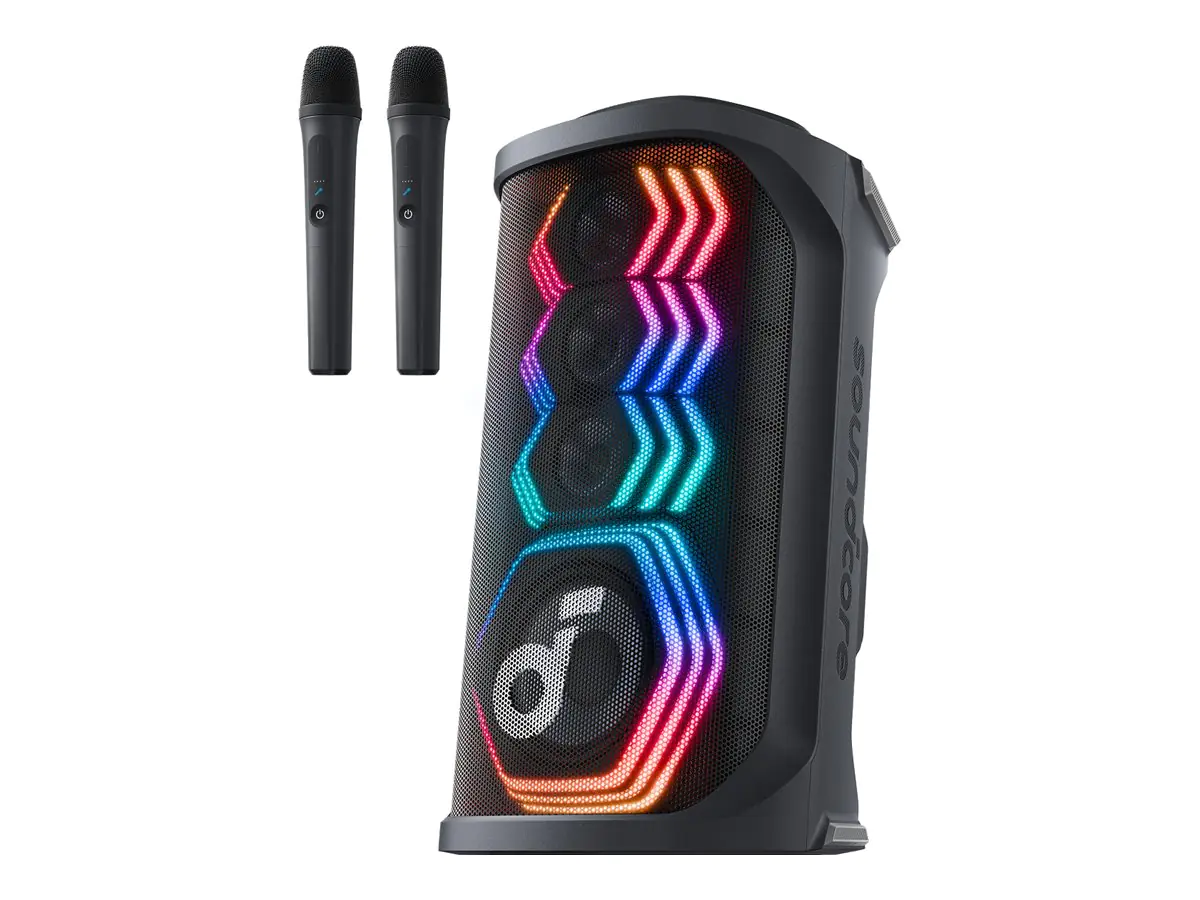 Anker Innovations Soundcore Rave 3S Bluetooth Partybox AI Karaoke IPX4 Beat-synced Lichtshow - M