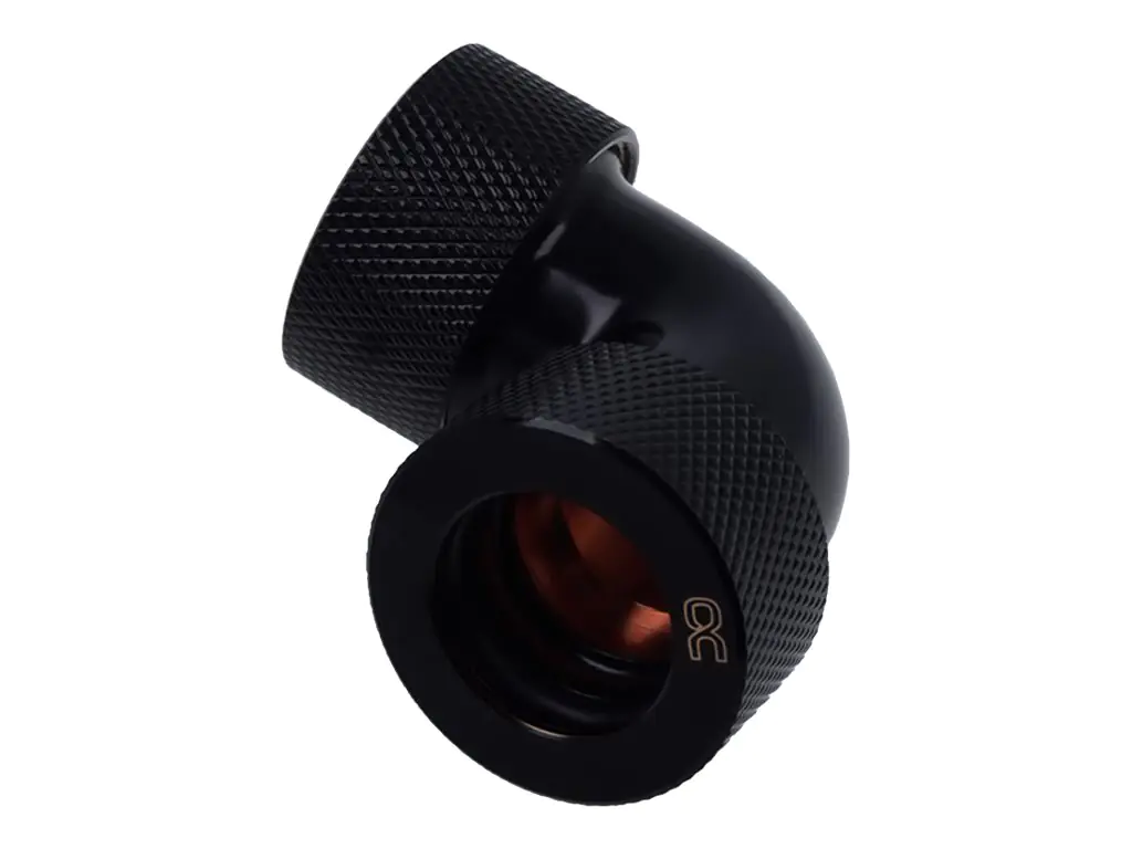 Alphacool HT - Gewinkeltes Kompressions-Montageteil für Flüssigkeitskühlsystem - Deep Black