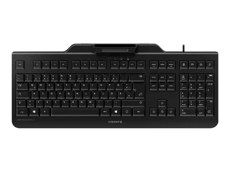 CHERRY SECURE BOARD 1.0 - Tastatur - mit NFC - USB - Italienisch - Tastenschalter: CHERRY LPK - Schwarz