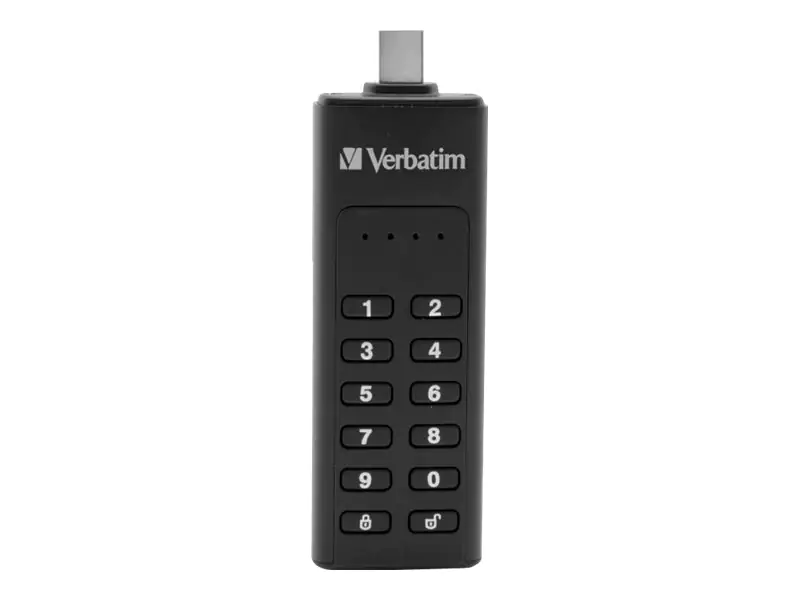 Verbatim Keypad Secure - USB-Flash-Laufwerk - verschlüsselt - 64 GB - USB-C 3.1