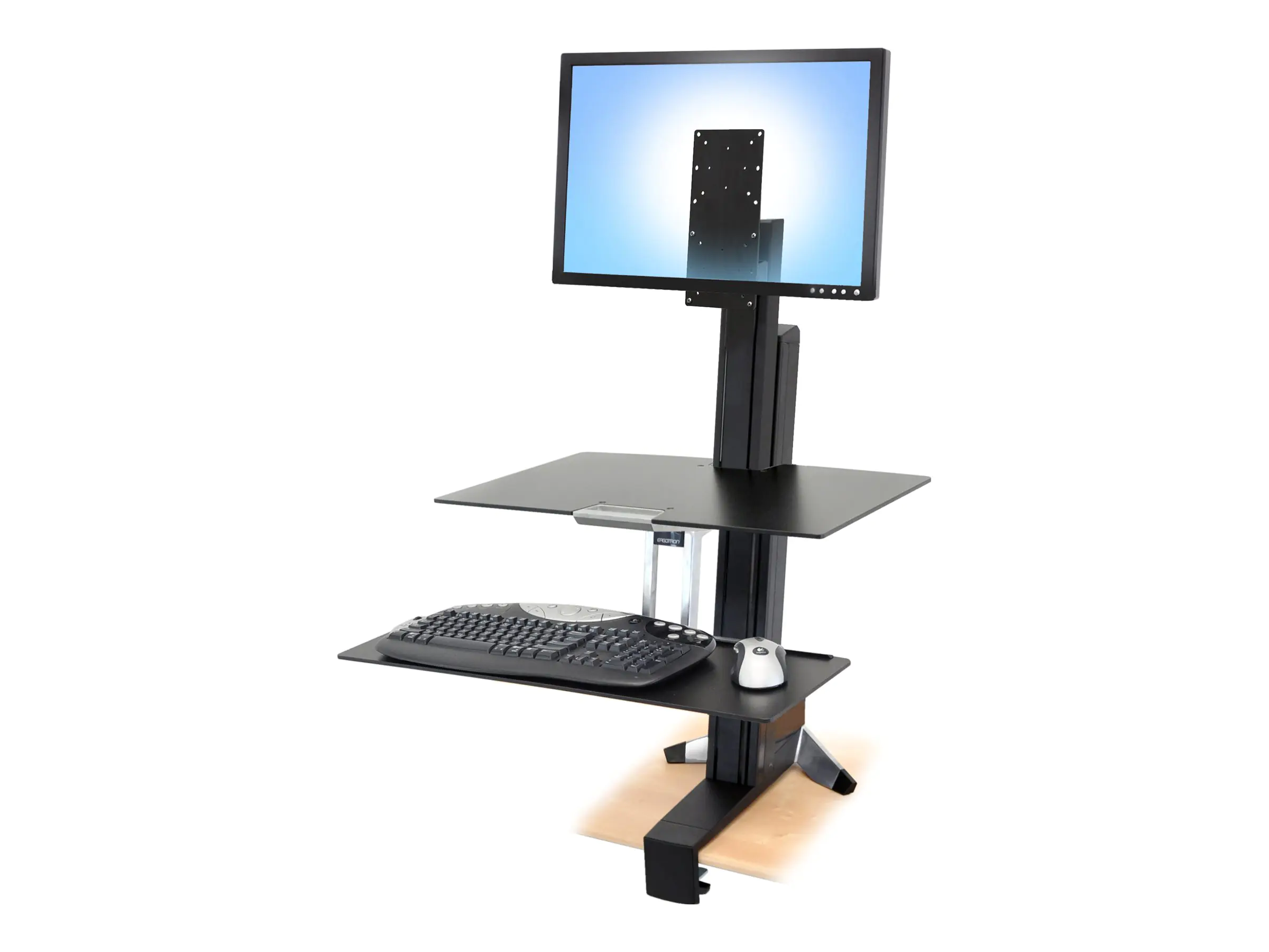 Ergotron - Montagekomponente (Abstandhalter für Aussparungen, Klammer) - für LCD-Display - Kit für große Nutzer - massiver Stahl - Schwarz - Workstation-Montage