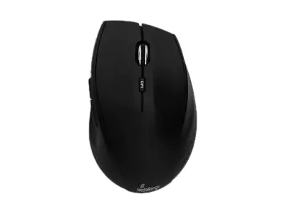 MediaRange MROS208 - Maus - optisch - 5 Tasten - kabellos - 2.4 GHz - kabelloser Empfänger (USB) - Schwarz