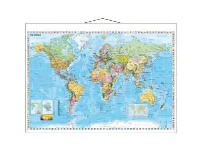 Franken GmbH FRANKEN - Trockenlösch-Kartentafel - Welt - 1:33000000 KAM600