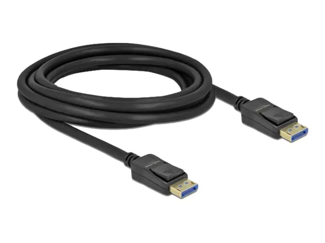 Delock - DisplayPort-Kabel - DisplayPort (M) zu DisplayPort (M) - DisplayPort 2.0 - 3 m - unterstützt 10K 60 Hz (10.240 x 4320) - Schwarz