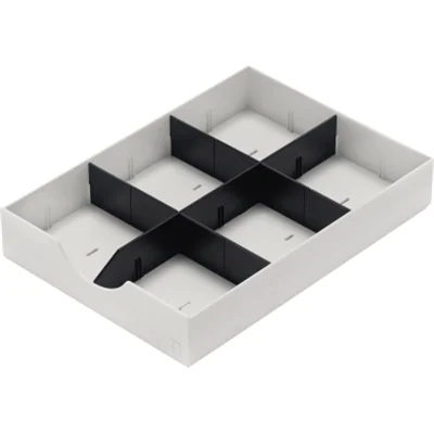 styro 268-405.05, Polystyrene, Schwarz, Weiß, A4, 1 Schublade(n), Schweiz, 230 mm