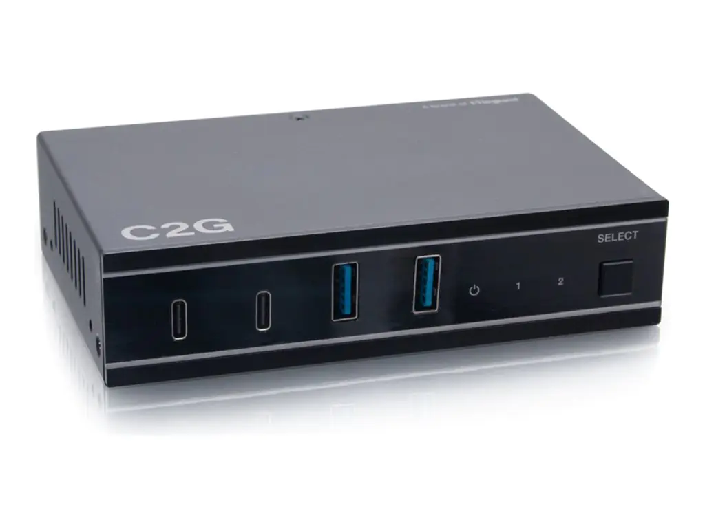 C2G 2x4 USB-C Switch with 2 USB-C Inputs to 2 USB -C and 2 USB-A Device Ports - USB 3.2 GEN 1